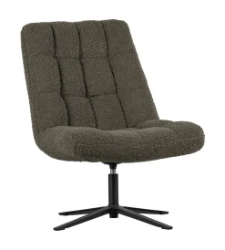 Hot WOOOD Draaifauteuil Job Teddy, kleur Groen