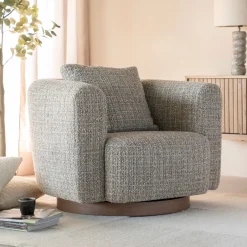 Discount Eleonora Draaifauteuil Jordan Grove Bouclé