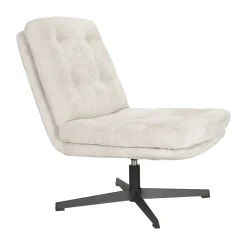 New ZILT Draaifauteuil Kawana Chenille, kleur Off White
