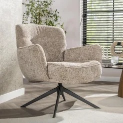 New LifestyleFurn Draaifauteuil Laisa Chenille
