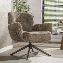 New LifestyleFurn Draaifauteuil Laisa Chenille