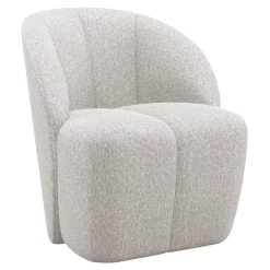 Discount WOOOD Draaifauteuil Mojo Bouclé, kleur Ecru