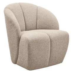 New WOOOD Draaifauteuil Mojo Bouclé, kleur Melange Beige