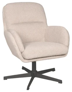 Discount LABEL51 Draaifauteuil Moss Bouclé, kleur Naturel