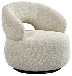 Hot LABEL51 Draaifauteuil Nusenna Bouclé