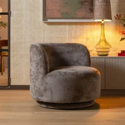 New WOOOD Draaifauteuil Popular Modulair, Chenille