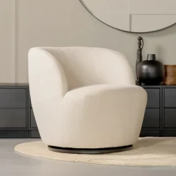 Hot WOOOD Draaifauteuil Serra Woven