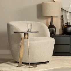 Hot WOOOD Draaifauteuil Serra Woven