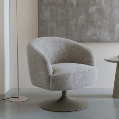 Outlet ZILT Draaifauteuil Sherra Geweven stof