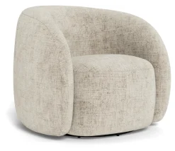 New Bendt Draaifauteuil Zackery Chenille, kleur Beige