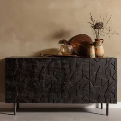 Sale WOOOD Dressoir Counter 160cm Zwart