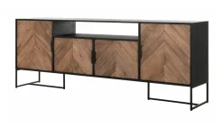 DTP Home Dressoir Criss Cross Hout en staal, 200cm Naturel