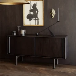 Outlet Ethnicraft Dressoir Flow Gevernist Mahoniehout Rose Brown