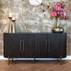 Online Richmond Interiors Dressoir Luxor Eikenhout, 180cm, kleur donker Bruin