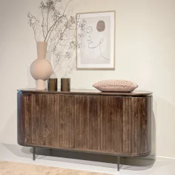 New Livingfurn Dressoir Noor Mangohout, 170cm, kleur Walnoot