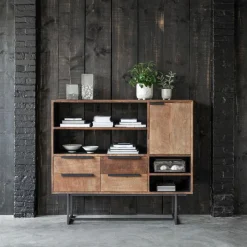 DTP Home Dressoir Odeon Teakhout, 136cm Bruin