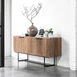 Online DTP Home Dressoir Odeon Teakhout, 185cm Bruin