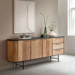 Discount DTP Home Dressoir Soho Teakhout en betonlook