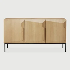 Clearance Ethnicraft Dressoir Stairs Gevernist Eikenhout, kleur Naturel