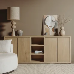 New Tower Living Dressoir Tenna Mangohout, 220cm