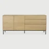 Ethnicraft Dressoir Whitebird Gevernist Eikenhout, 180cm, kleur Naturel