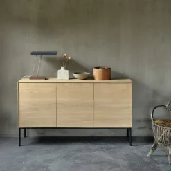 New Ethnicraft Dressoir Whitebird Gevernist Eikenhout, 150cm, kleur Naturel