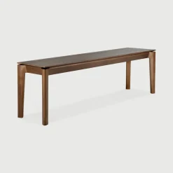 Outlet Ethnicraft Eetkamerbank Bok Gevernist Teakhout, kleur Bruin