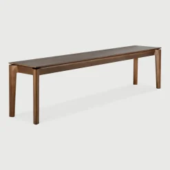 Outlet Ethnicraft Eetkamerbank Bok Gevernist Teakhout, kleur Bruin