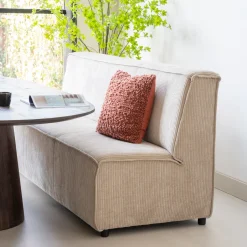 Clearance SEVN Eetkamerbank 200cm, kleur beige