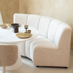 New SEVN Eetkamerbank Esther kleur beige