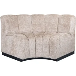 Richmond Interiors Eetkamerbank Hillpark Hoek, Chenille, kleur Beige