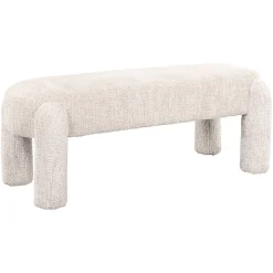 Sale Richmond Interiors Eetkamerbank Holly Chenille, kleur Crème Cru00e8me