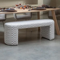 WOOOD Eetkamerbank Jacob Geweven, 130cm, kleur Zand