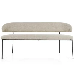 Outlet Eleonora Eetkamerbank Luka Bouclé 160cm