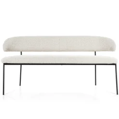 Outlet Eleonora Eetkamerbank Luka Bouclé 160cm