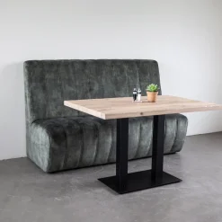 Discount SEVN Eetkamerbank Maria Velvet, 170cm, kleur groen Hunter