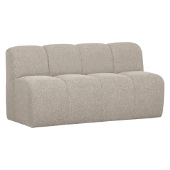 Sale WOOOD Eetkamerbank Mojo Bouclé, 164cm, kleur Melange Beige