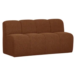 Online WOOOD Eetkamerbank Mojo Bouclé, 164cm, kleur Melange Roestbruin