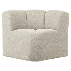 New WOOOD Eetkamerbank Mojo Bouclé, Hoek, kleur Melange Beige