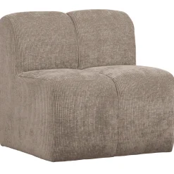 Discount WOOOD Eetkamerbank Mojo Geweven Rib, kleur Donker Zand