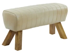 Sale Light & Living Eetkamerbank Ramy Leer, kleur Zand