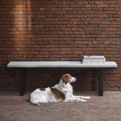 Discount Ethnicraft Eetkamerbank Stability Bouclé, 166cm