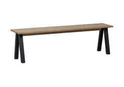 Outlet WOOOD Eetkamerbank Tablo hout, 160cm Eiken