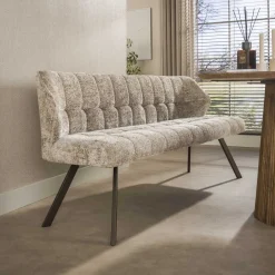 Hot LifestyleFurn Eetkamerbank Thandie Alura stof, kleur /Bruin Zand