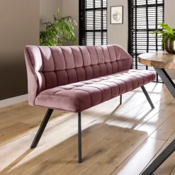 Discount LifestyleFurn Eetkamerbank Thandie Velvet 180cm