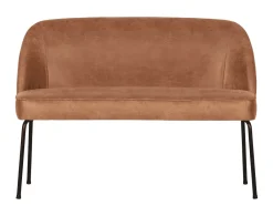 Discount WOOOD Eetkamerbank Vogue Leder, kleur Cognac