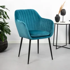 Best Sohome Eetkamerstoel Albin Black Velvet