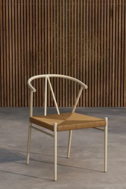 Outlet Nohr Eetkamerstoel Atalie Rattan, kleur Naturel/Beige Beige / Naturel