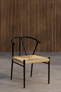 Clearance Nohr Eetkamerstoel Atalie Rattan, kleur Naturel/Zwart