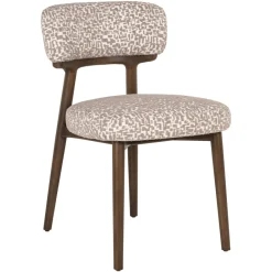 Clearance Richmond Interiors Eetkamerstoel Basker Geo stof, kleur Naturel